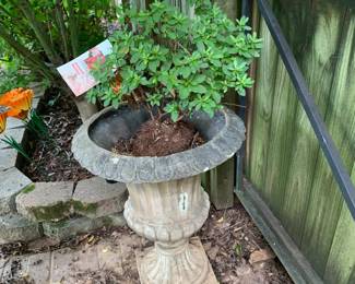 #225	Large Plastic Planter 28" W/ Autumn Bonfire	 $40.00 			