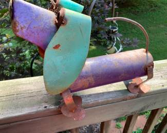 #175	Multicolored Metal Dachshund 12" Long by 20" Tall	 $20.00 			