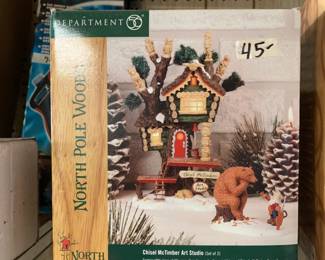 #198	Dept 56 Chisel McTimber Art Studio	 $45.00 			