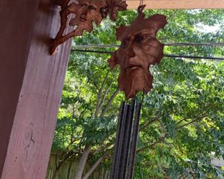 #214	Copper Colored Leaf Wind Chime	 $30.00 			