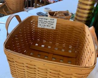#125	Longaberger basket laundry day basket 16x16x8	 $95.00 			