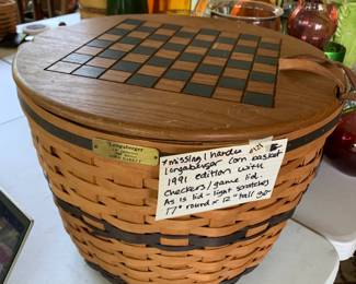 #121	Longaberger basket corn basket 1991 17x12 	 $30.00 			
