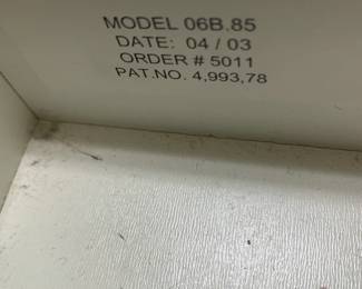 #144	laminate sewing cabinet with 6 drawers 26x20x29 0n wheels	 $125.00 			