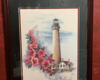#288	Donna Peters Signed and Numbered Lighthouse Print 285/500	 $75.00 			