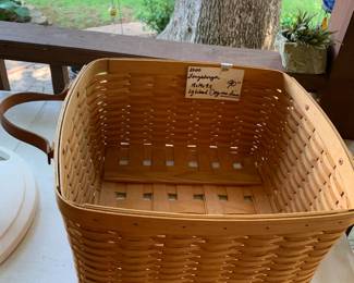 #206	Longaberger Basket  2000 Large Wash Day No Liner 18x19x9.5	 $90.00 			