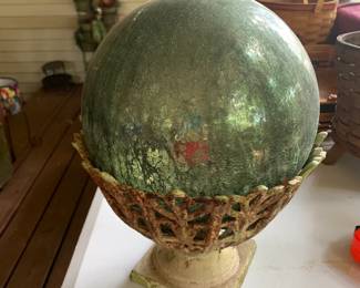 #245	Metal Holder w/ Gazing Ball 10x14	 $30.00 			