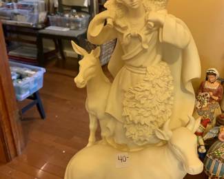 #251	Home Interiors Resin Shepherd Boy 15"	 $40.00 			