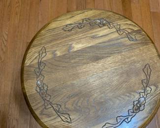 #277	Piano Stool w/ Decorative Top & Ball and Claw Feet 14x18	 $75.00 			
