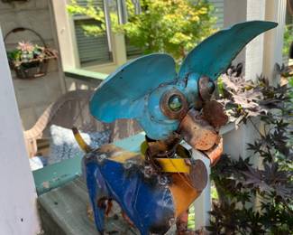 #174	Multicolored Metal Chihuahua 12" Tall	 $20.00 			