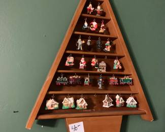 #252	Hallmark Shadowbox Memory Tree w/ 26 Miniature Ornaments	 $40.00 			