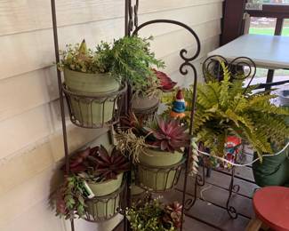 #204	Metal 6 Pot Plant Stand 46"	 $45.00 			