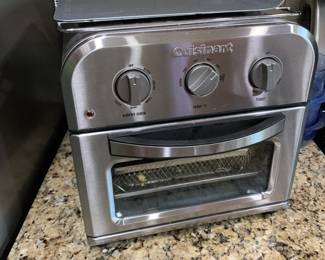 #090	Cuisinart air fryer oven stainless 	 $35.00 			