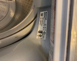 #030	Maytag bravas pair of washer dryer  no agitator silver only 3 months old	 $800.00 			