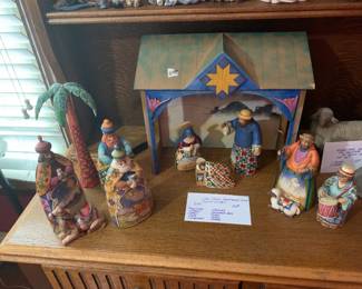 #259	Jim Shore Heartwood Creek Nativity Set 12 Piece	 $150.00 			