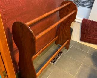 #037	quilting  stand wood 36x12x34	 $30.00 			