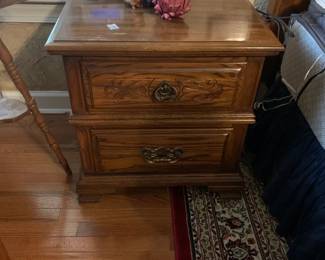 #019	summit bed side table with 2 drawer pair 	 $150.00 			