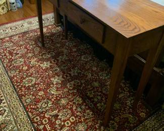 #022	sofa table w 2 drawer wood  28x15x31	 $100.00 			
