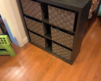 #061	laminate cabinet with 6 drawers 24x8x26 as is finish	 $30.00 			