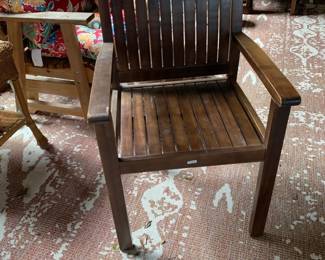 #007	(2) patio chairs with cushion 	 $60.00 			