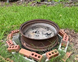 Homemade fire pit