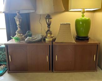 Lamps & MCM cabinets