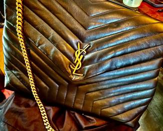 XL YSL CHEVRON TOTE