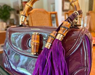 GUCCI PURPLE PATENT RUNWAY