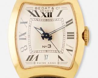 Bedat & Co. Geneve N03 314 28MM Tonneau Shaped 18K Yellow Gold Ladies Watch