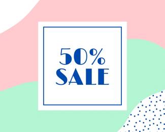 50 Off Special Offer Sale Promotion Facebook Post