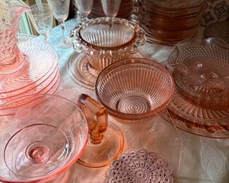 Pink Depression Glass