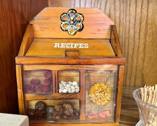 Vintage recipes box