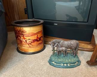 Equestrian decor, Door stop, TV