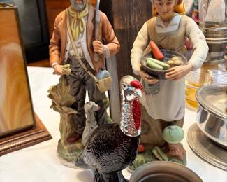 vintage HOMCO Porcelain Figurines from the Farmer & Wife , Farmhouse decor