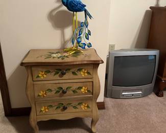 Small painted side table