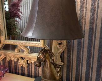 Equestrian lamp