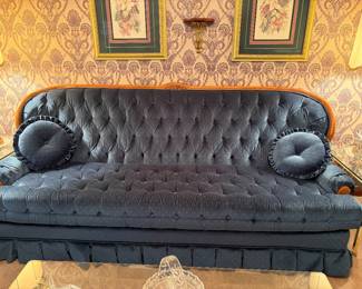 Victorian-style parlor couch
