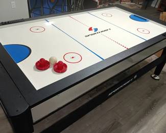 This is also a pool table when you flip it, comes with mini ping pong and regulation size ping pong toppers, too!