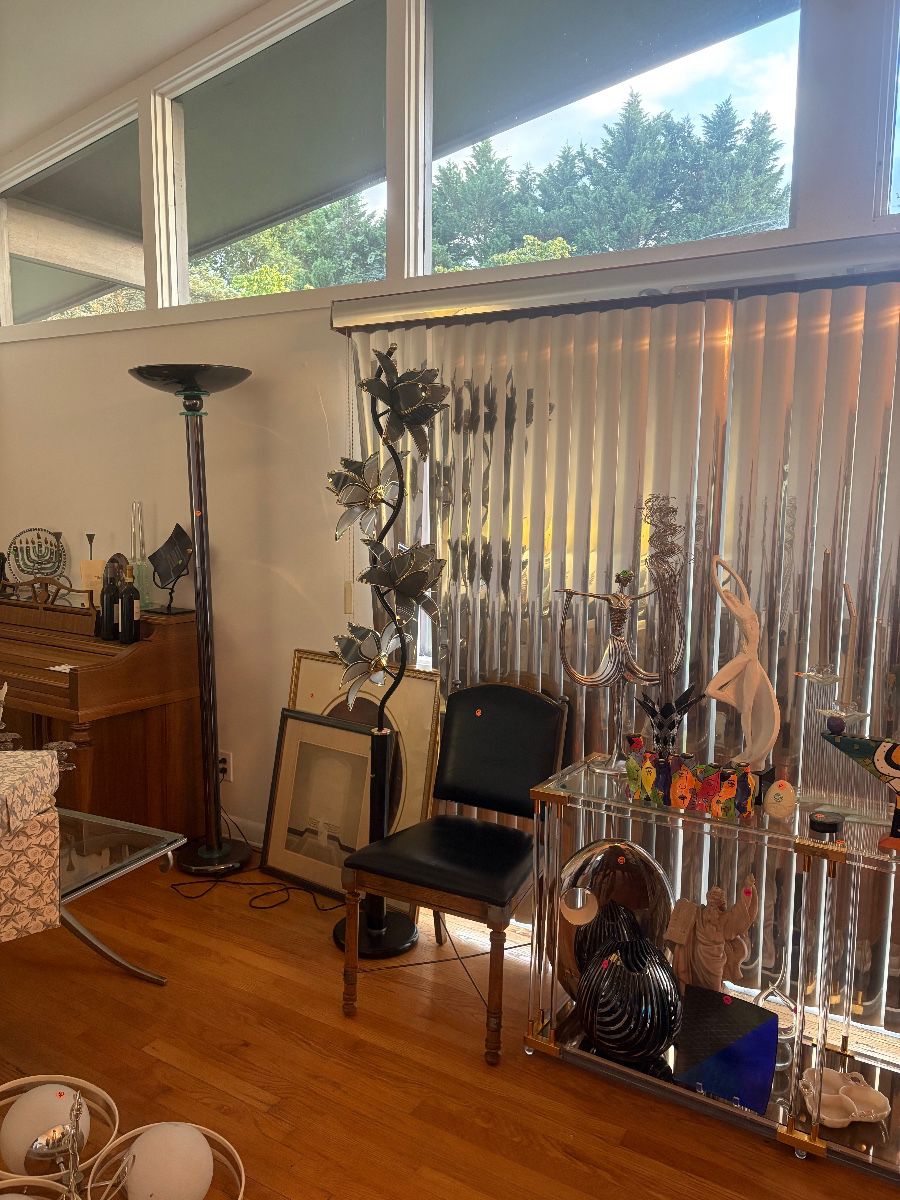 Lotus flower lamp, MCM statues and art