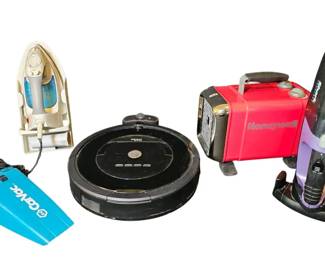 Cleaning Bundle Dyson, iRobot Roomba 800, Handheld Vacs, Heater Iron