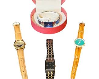 Vintage Modern Watch Collector Lot Seiko, Benrus Legacy, Guess Vivani
