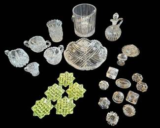 Stunning Cut Glass Collection... Mikasa UraniumStyle Yellow Glass