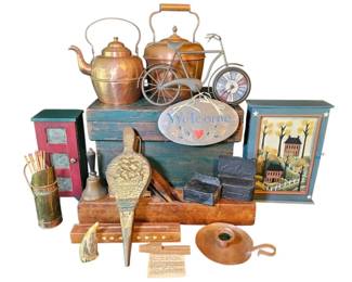 Historical Decor Rustic Primitive Accents... E BYERLY Industrial Vintage Wooden Lathe More