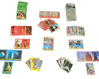280 Huge Vintage Topps Trading Card Lot Star Wars, Indiana Jones, Baseball HOFs, Star Trek