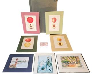 Collection of Unframed Fine Art Antique Botanical Prints