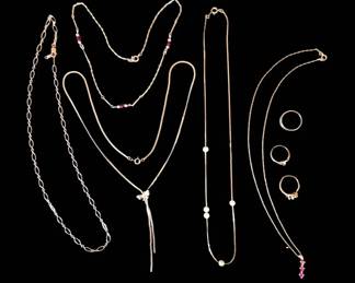 Gold Jewelry Estate Lot 10k 14k Gold Pieces