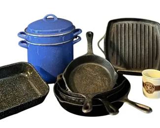 Cast Iron Enamel Ware... Kitchen Essentials Lodge Wagner Ware