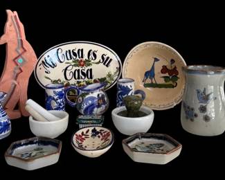 Eclectic Southwestern And Mexican Pottery