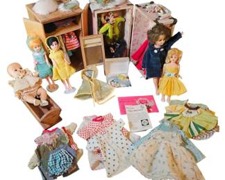 1950s Vogue Ginny Doll, Lingerie Lou, and Wardrobe Accessories... Rare Huge Collection