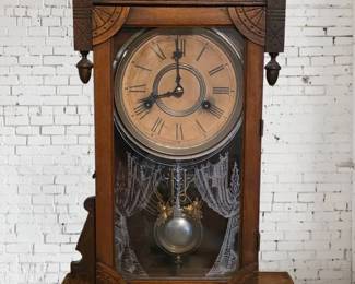 Rare Find Antique Abyla Parlor Mantel Clock Tested Running with Keys Original Makers Tag