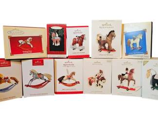 Hallmark Keepsake A Pony for Christmas Rocking Horse Memories MultiYear Lot Original Boxes